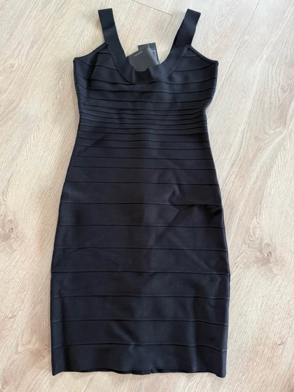 Herve Leger Black Bandage Mini Dress